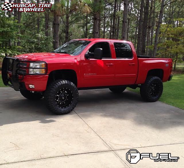 vehicle gallery/chevrolet silverado fuel krank d517 0X0  Matte Black & Milled wheels and rims